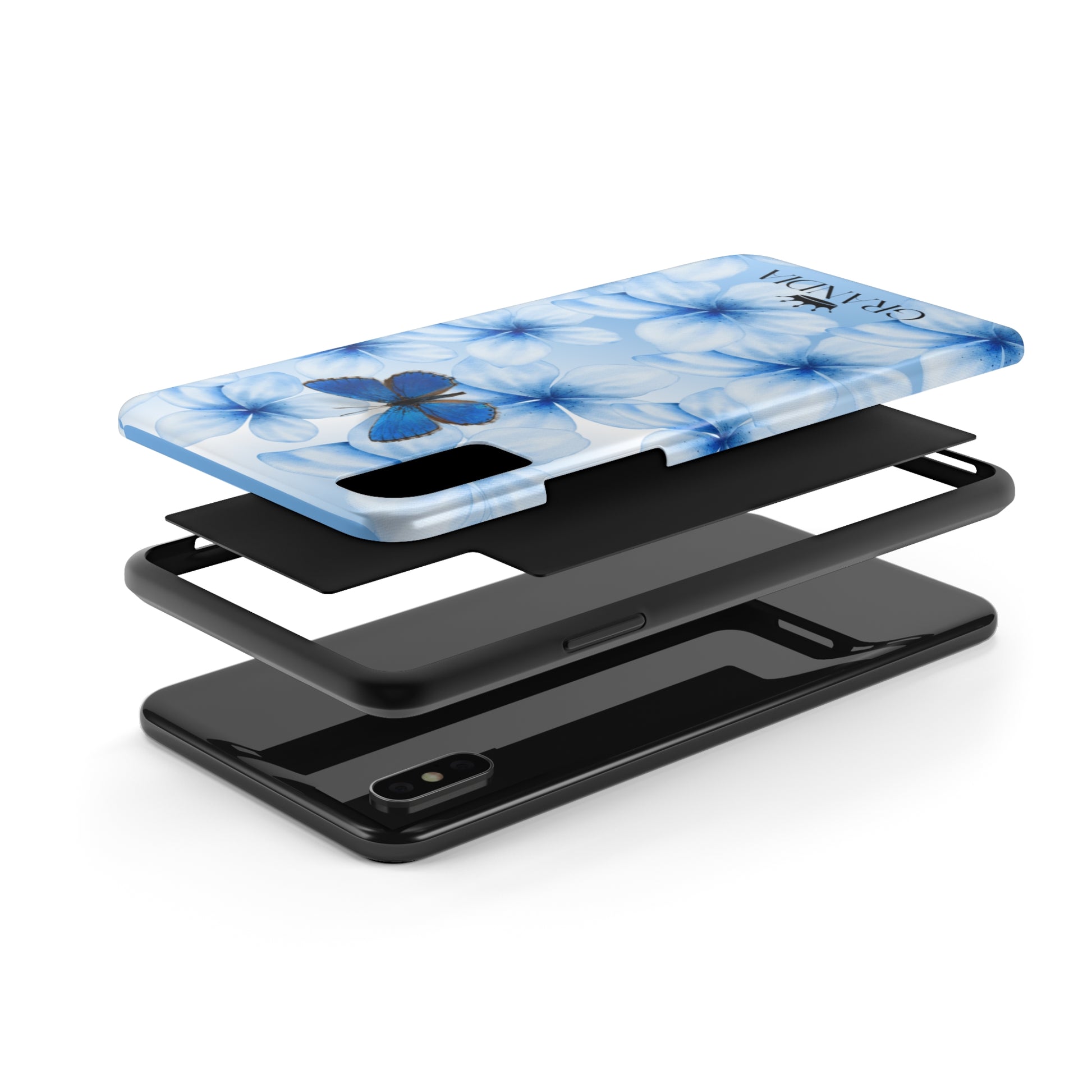 Blue flower field Hard case