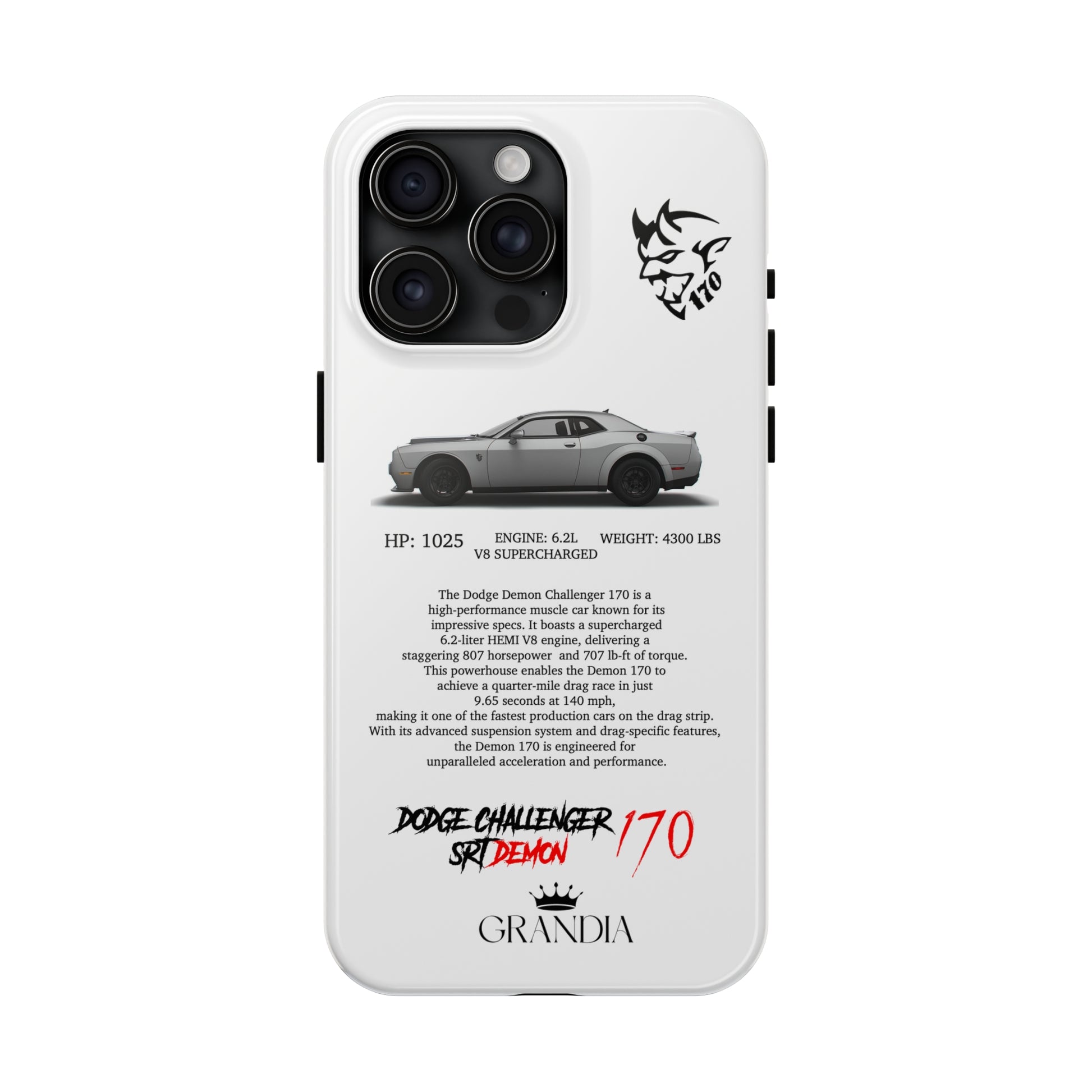 Dodge Challenger SRT Demon 170 Case